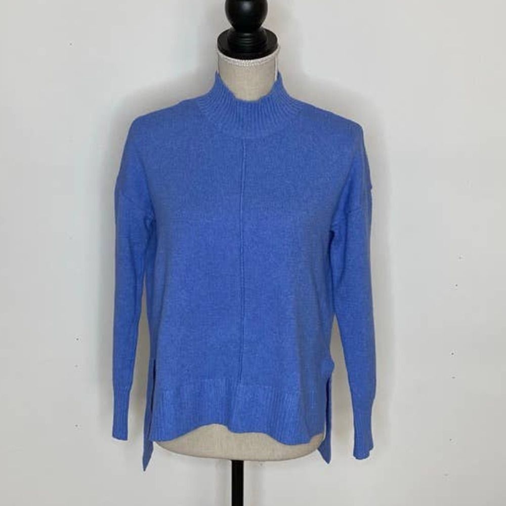 TAHARI STRETCH EVERYDAY WEAR MOCK NECK TEXTURED CASUAL CLASSIC SWEATER